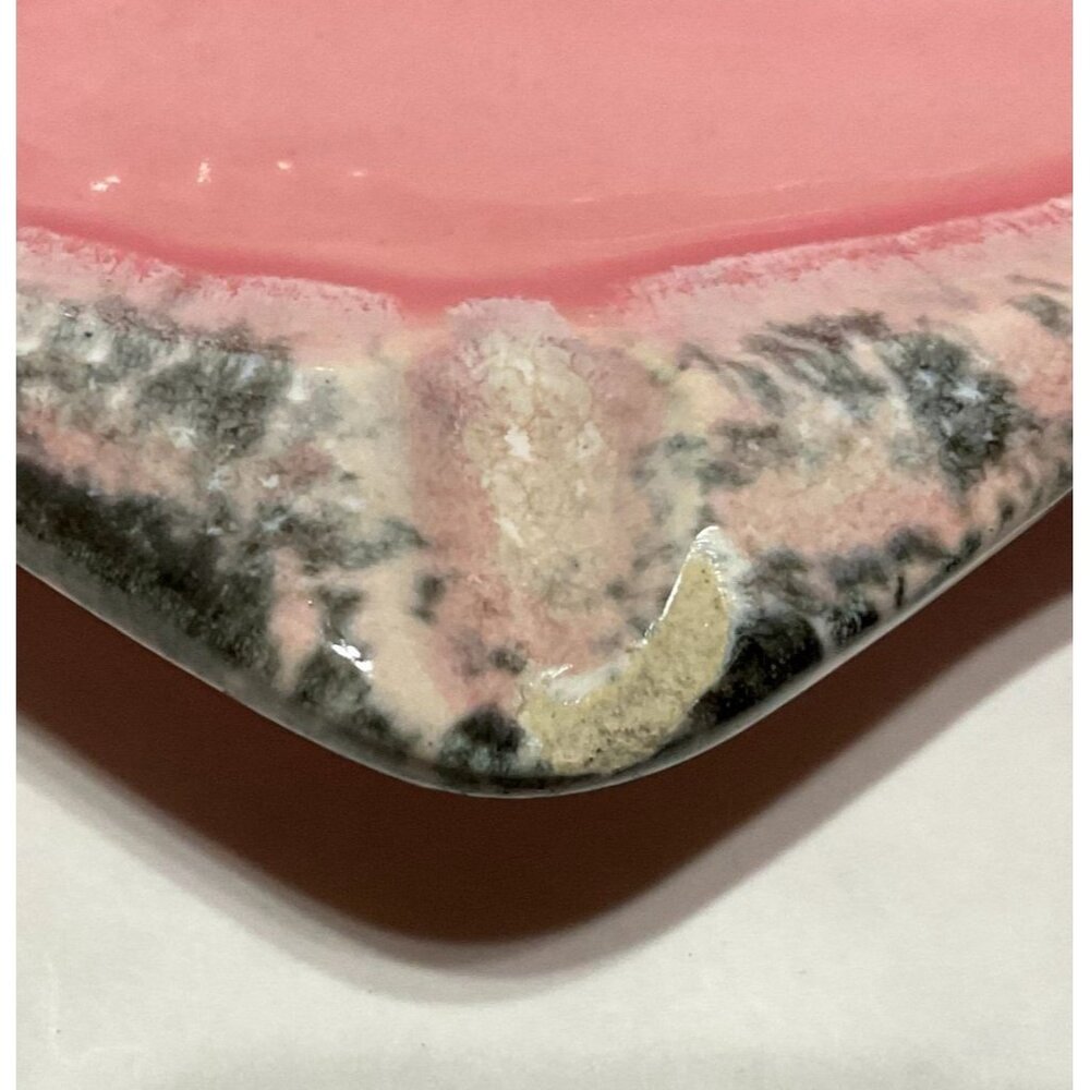 Vtg Hull MCM Ceramic Ashtray Pink USA Made A-5 1.75" H X 11.25" DIAM LARGE - Picture 6 of 6